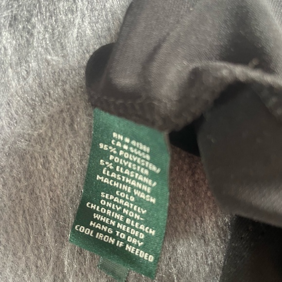 Ralph Lauren heavy jersey black A line open shoulder LBD with 3/4 bell sleeves. - Picture 5 of 5